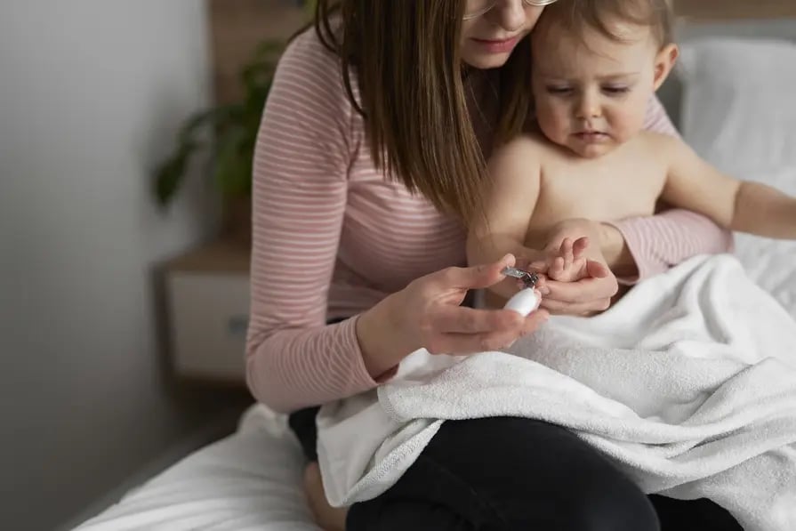 Técnica de corte de uñas en bebes